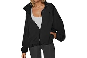 Yousify Womens Waterproof Rain Jackets Lightweight Zip Up Raincoat Outdoor Hiking Hooded Windbreaker with Pocket
