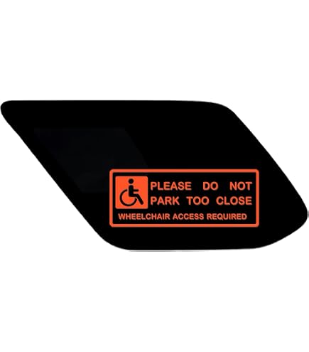 thumbnail image 2 of SJA Wheelchair Access Required Car Sticker – Disabled Blue Badge Decal For Window / Door 2 of 4