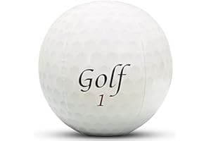 Vaulted Skulls & Co Inflatable Golf Ball | Golf Beach Balls | Golfing Gift Ball | Golf Costume Accessories | Golfing Party Decorations | Golfers Gag Gift | 18"