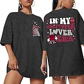 Drinks Oversized Shirt Women Funny Saying Graphic Tees Vintage Drinks Lover Short Sleeve Tops