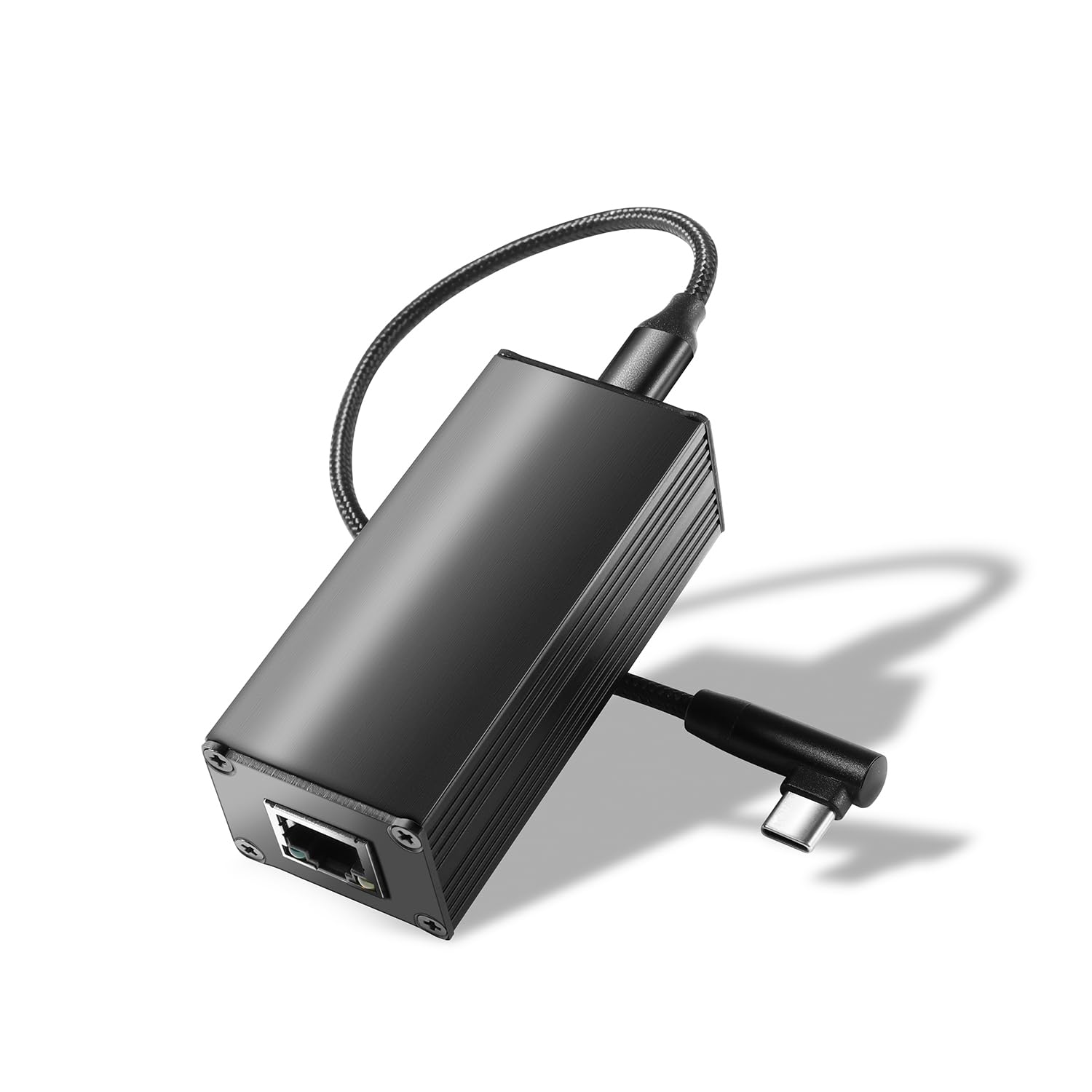 Revotech PoE to TypeC Adapter Converter, Convert POE to USB C output with Ethernet, 5V/3A and 9V/2.5A adaptive output, IEEE802.3af/at, Wired Broadband and PD Charging for Phone/Tablet (PD2CAT)