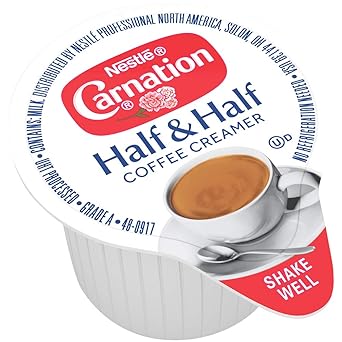Nestle Carnation Coffee Creamer Half And Half Made With Real Dairy Box Of 180 Amazon Com Grocery Gourmet Food