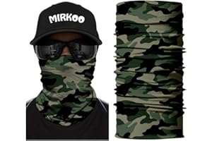 MIRKOO 3D Breathable Seamless Tube Face Mask, Dust-proof Windproof UV Protection Motorcycle Bicycle ATV Face Mask