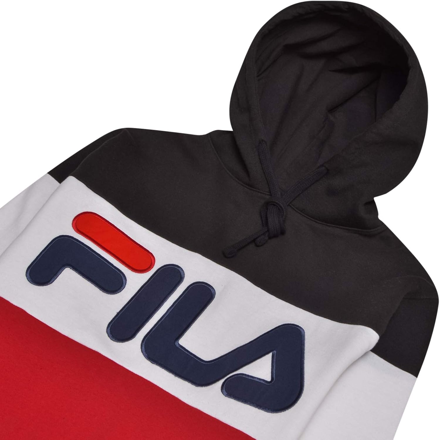 fila men's logo fleece hoodie