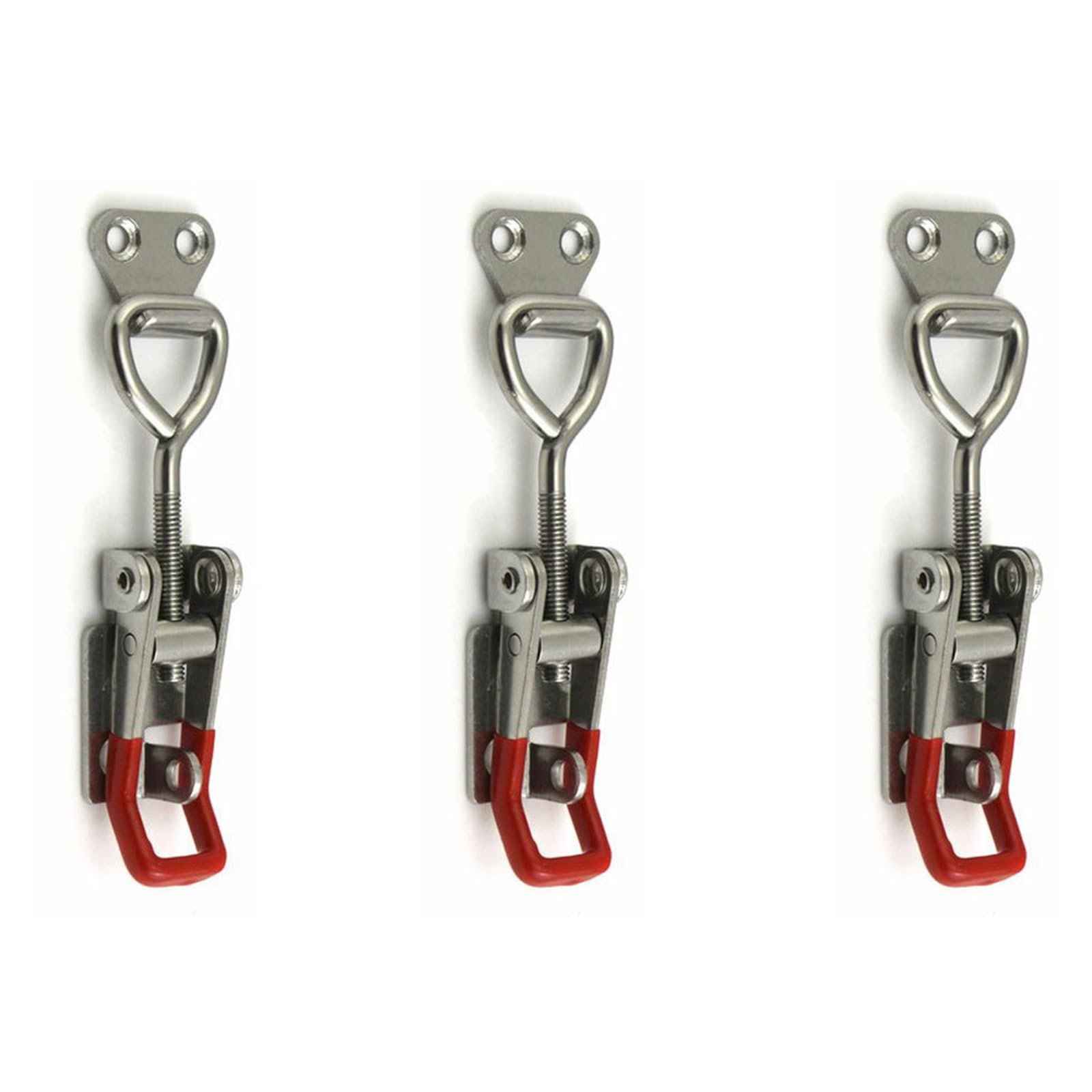 3PCS Adjustable Toggle Clamp,Toggle Latch Lockable,Quick Release Pull Latch Tools,Stainless Steel Toggle Clamp for Door Cabinet Box Case,122MM