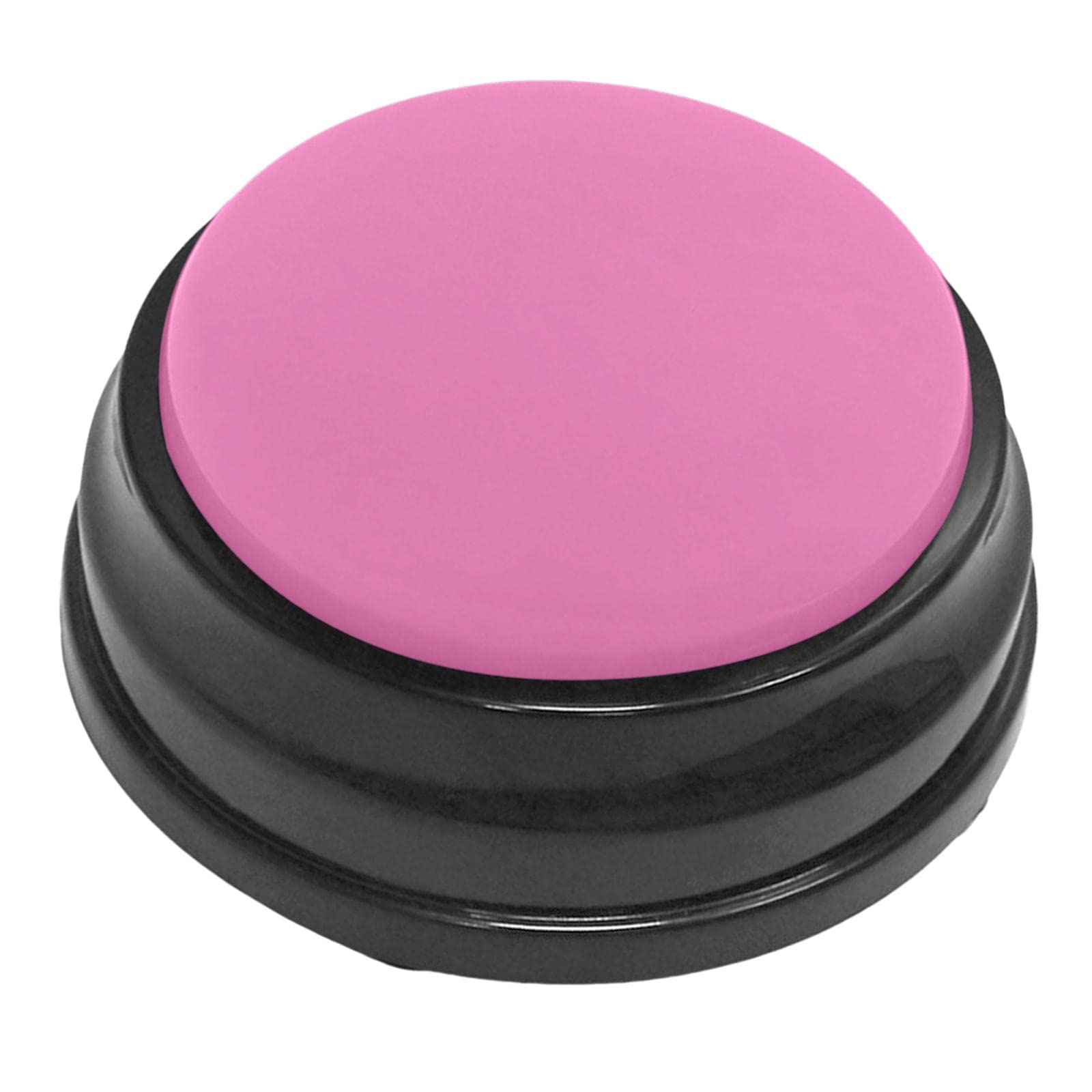 Recordable Sound Button Communication Interactive Toy Recorder Playback Talking Puppy Kitten Recording Voice Button for Kids Learning, Pink