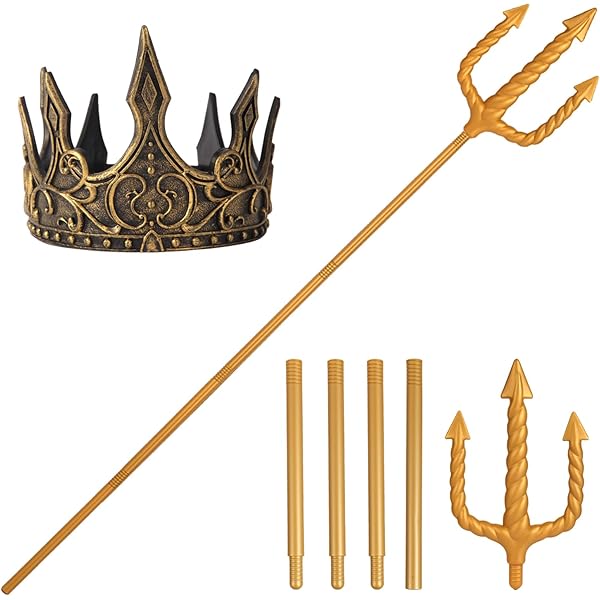 Amazon.com: Nicky Bigs Novelties Adult Ocean Sea King Foam Gold