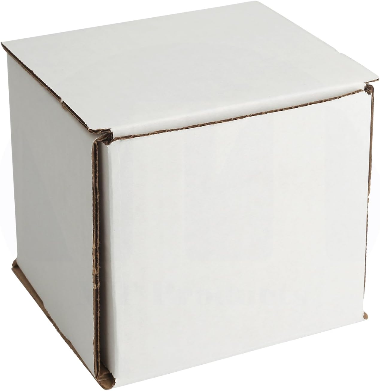 White Corrugated Shipping Boxes/Mailers 4" x 4" x 4" for Storing or Shipping Smaller Items Double Wall Crush Resistant by MT Products (10 Pieces) : Office Products