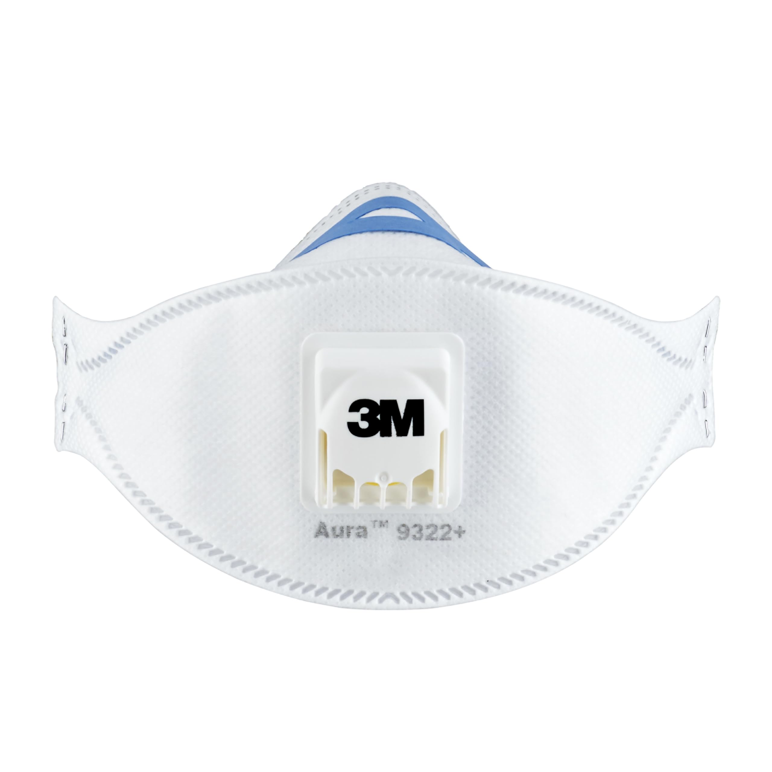 3M 9322+ Flat Fold Particulate Respirator, FFP2 - White (2-Piece)