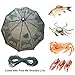 RG Portable Foldable 4/6/8/10/12/16 Holes Automatic Fishing Net Landing Net Trap Cast Dip Cage Fish Shrimp Trap Fish Net Minnow Crayfish Crab Baits Cast Mesh Trap (Automatic 10 Sides 10 Holes)