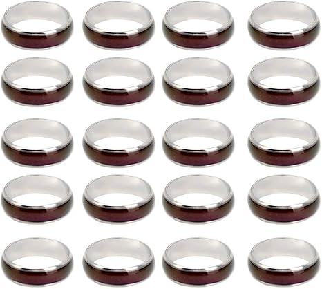 Amazon Co Jp ムードリング 指輪 色が変わるリング マジック 体温によって お洒落 ムード リング 色が変わる 変化 5サイズ 16 17 18 19 mm 合計個セット ジュエリー