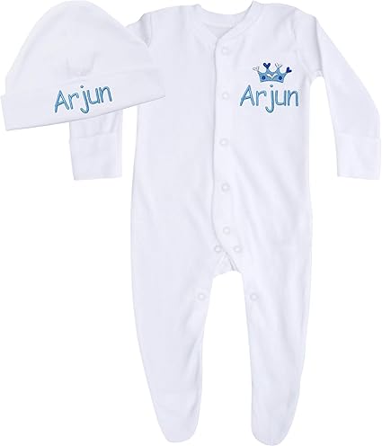 personalised baby all in one