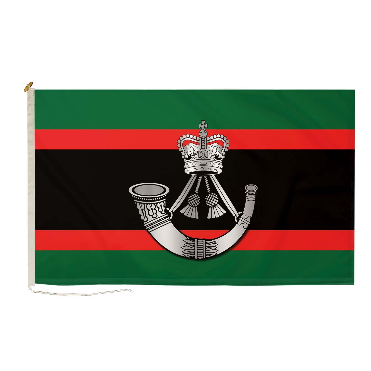 DuraFlag The Rifles Regiment 5ft x 3ft Flag Premium Quality With Rope & Toggle Reinforced Stitching 150cm x 90cm British Army Infantry