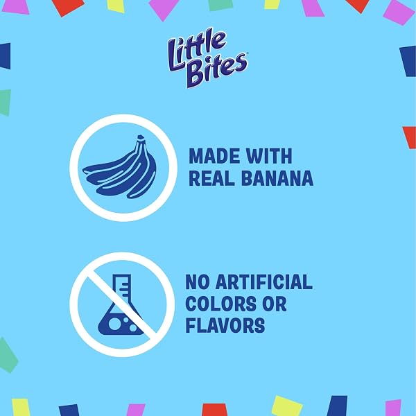 LITTLE BITES BANANA MUFFINS, 5 INDIVIDUAL PACKS, (1.5 OZ EACH), MADE WITH REAL BANANA MINI MUFFINS, 7.5 OZ MULTIPACK
