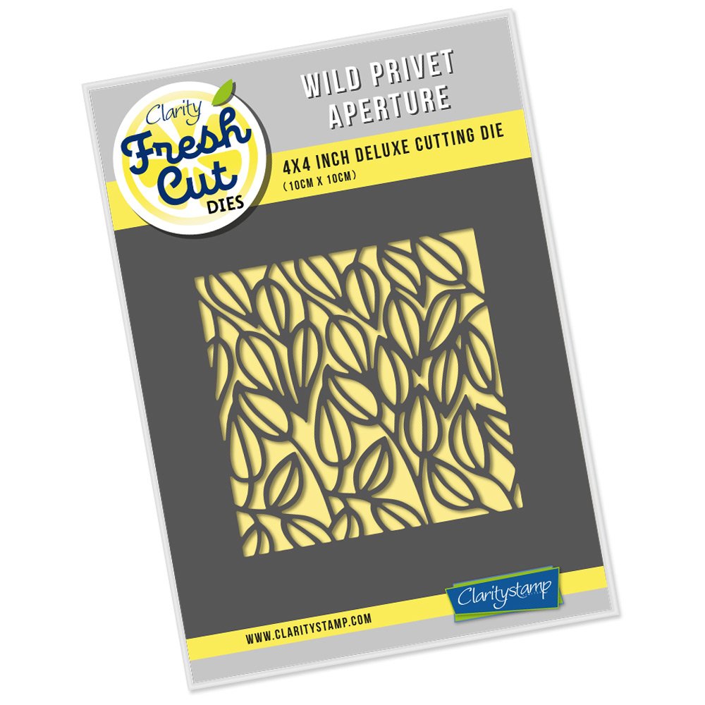 Clarity Fresh Cut Dies - 4" x 4" Deluxe Cutting Die (Wild Privet Aperture)