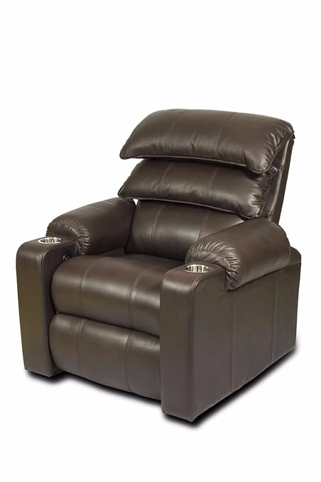 Brown Rocker Recliner (Leatherette)