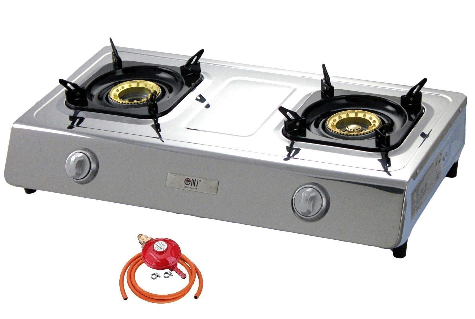 Buy NJ NSD2 Stove 2 Burner 70cm Stainless Steel Indoor Caravan Cooktop