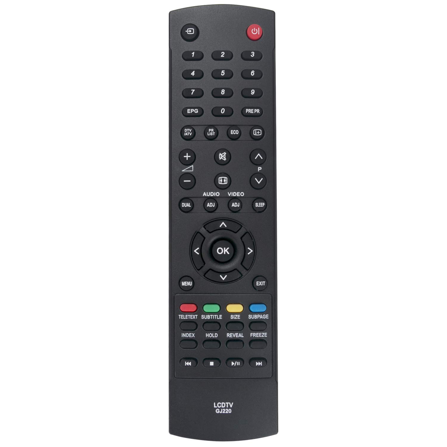 VINABTY GJ220 Remote Control Replacement fit for Sharp LCD TV LC-32LD166K LC-50LD265E LC-46LD265E Lc-42ld266k Lc-42ld264e Lc-46ld264e Lc-50ld264e Lc-32ld165e Lc-42ld265e