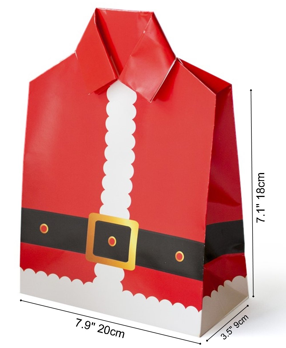 Gotome Christmas Gift Bag Origami Paper Bag Santa Large 83x4x118 21x10x30cm