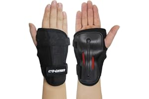 CTHOPER Adult/Child Long Damping Non-Slip Anti-Fall Wrist Guards Protective Gear for Roller Skating Skating Skiing Skateboard Snowboard Cycling Bicycle Scooter