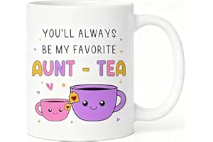 Gifts for Aunt, Auntie My Favorite Aunt-Tea Present, Funny Best Aunty Mug - Perfect Birthday, Christmas Gifft for Birthday Gi