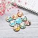JIUZHU 14 Pieces Butterfly Patterns Glass Refrigerator Magnets Fridge Magnets Sets for Home Office Map Photo Cabinets Whiteboards Decorative