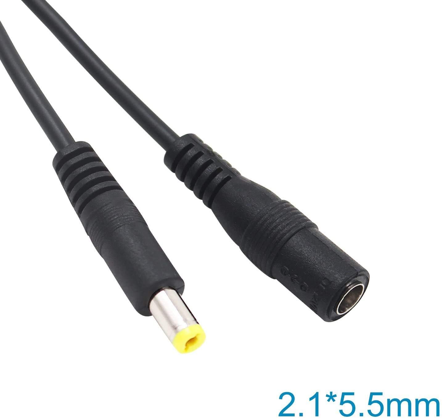 GENBOLT 5.5 x 2.1mm DC Power Plug to Socket CCTV Extension Lead Cable 5 Meters, Extension Lead Cable 3m, 16.4 feet - Image 3