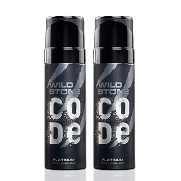 Wild Stone Code Platinum Body Perfume 120 Ml pack 2