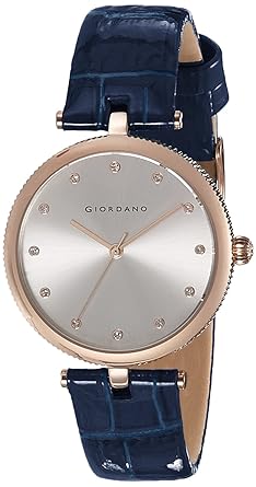 Giordano Analog Silver Dial Womens Watch - A2038-07