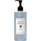 Atom Fresh Antioxidant-Rich Body Wash – Ocean Breeze | Softening Cleanse with Oat Amino Acids, Soapberry & Vitamin E | Plant-Based, Sulfate-Free (16.94 fl oz)