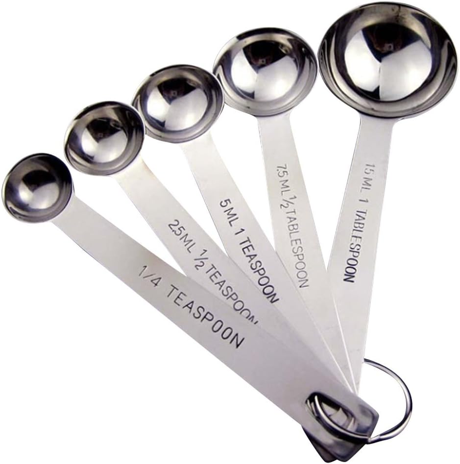 Yannic Measuring Spoons Teaspoons Stainless Steel for Cooking & Baking