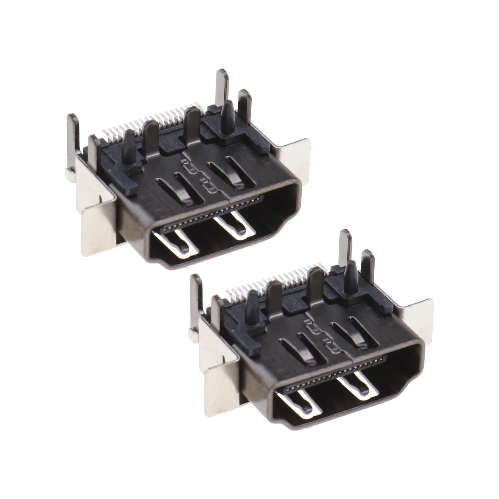 SING F LTD 2PCS HDMI Port Compatible with Xbox One X Console ONLY Socket Interface Jack Plug Connector Display Port Component Replacement Parts Accessories