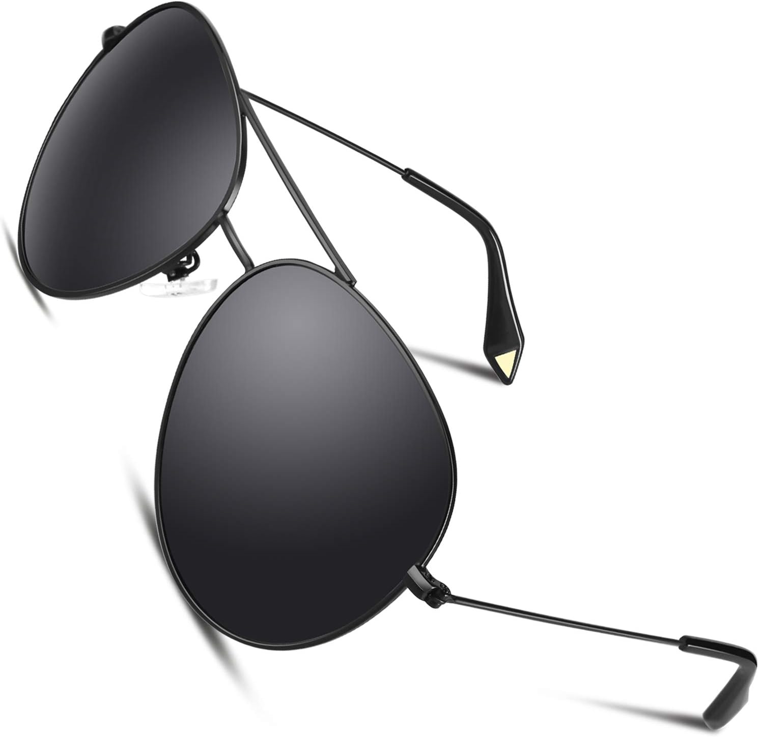 CGID CM809 Original Classic Metal Standard Polarized Pilot Sunglasses w/Flash Mirror Lens UV400