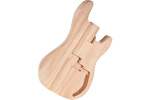 KARLAK PB-T02 Unfinished Electric Guitar Body Sycamore Wood Blank Guitar Barrel for PB Style Bass Guitars DIY Parts
