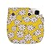 Sunmns Lovely Flower Denim Fabric Camera Case Bag with Shoulder Strap for Fujifilm Instax Mini 8/ 8+ Instant Camera, Yellow