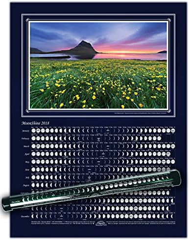 Lunar Calendar 2018, MoonShine, Seascape