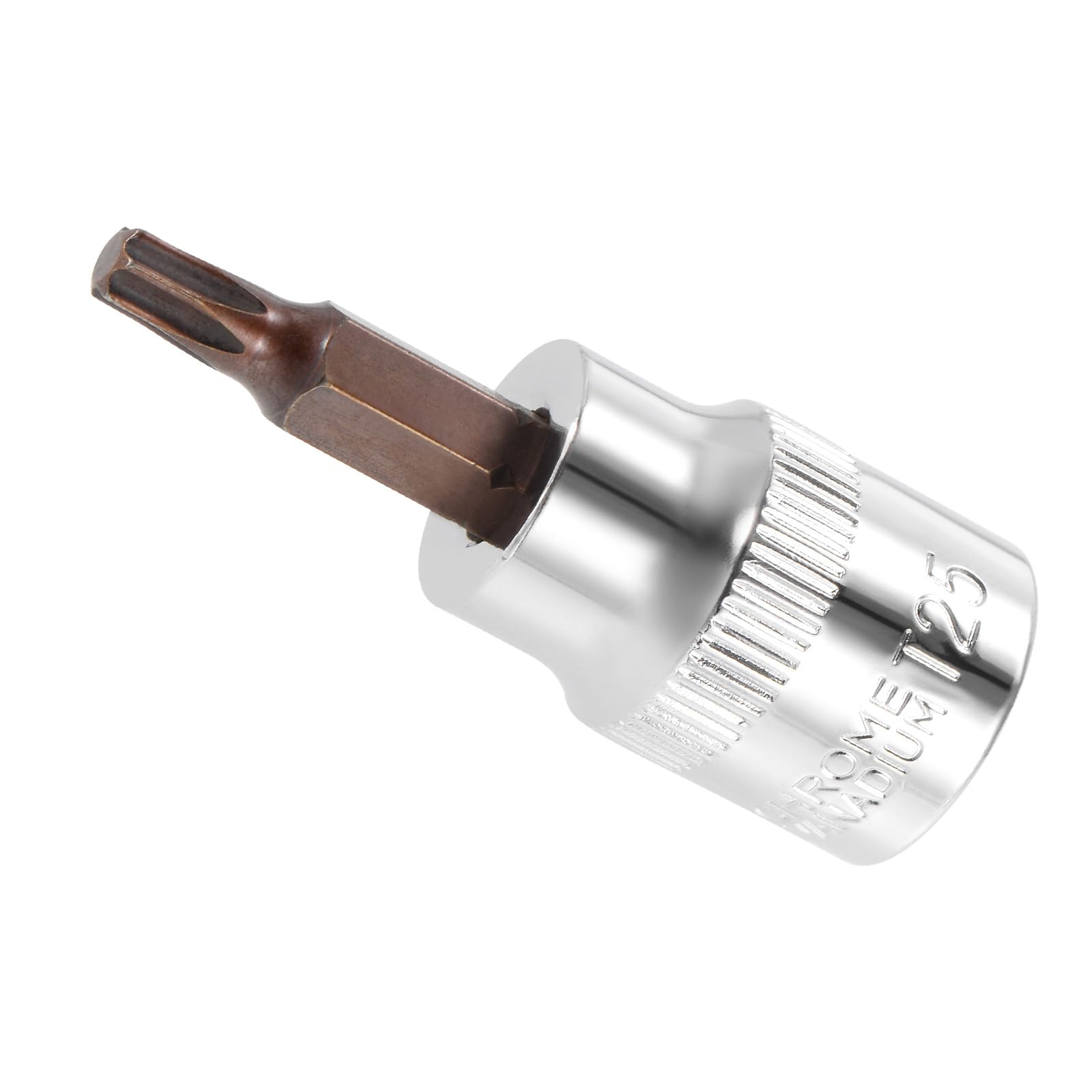 CoCud Torx Bit Socket, 3/8" Drive x T25 S2 Steel CR-V Torx Star Socket Impact Bit Screwdriver Sockets Adapter - (Applications: for Fastening Screws), 1-Pieces