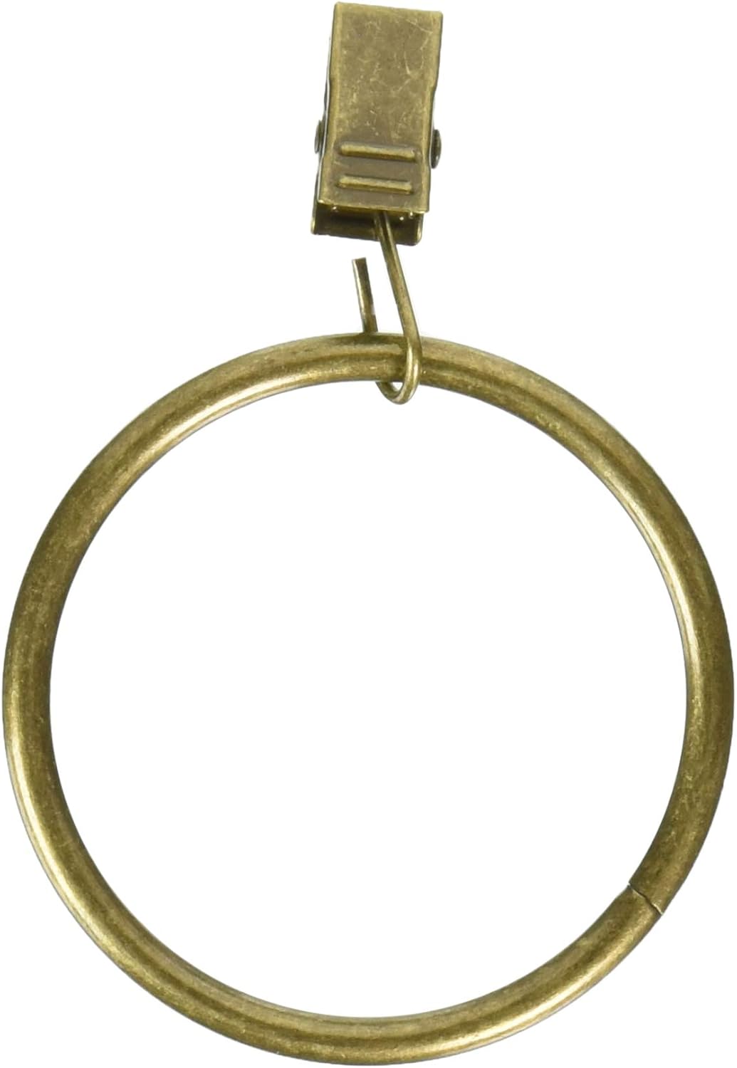 Amazon Com Rod Desyne 2 Inch Curtain Rings W Clip Antique Brass