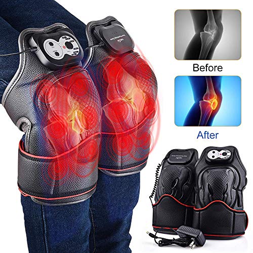 HailiCare Heated Knee Massager, Electric Knee Wrap Brace with Heat