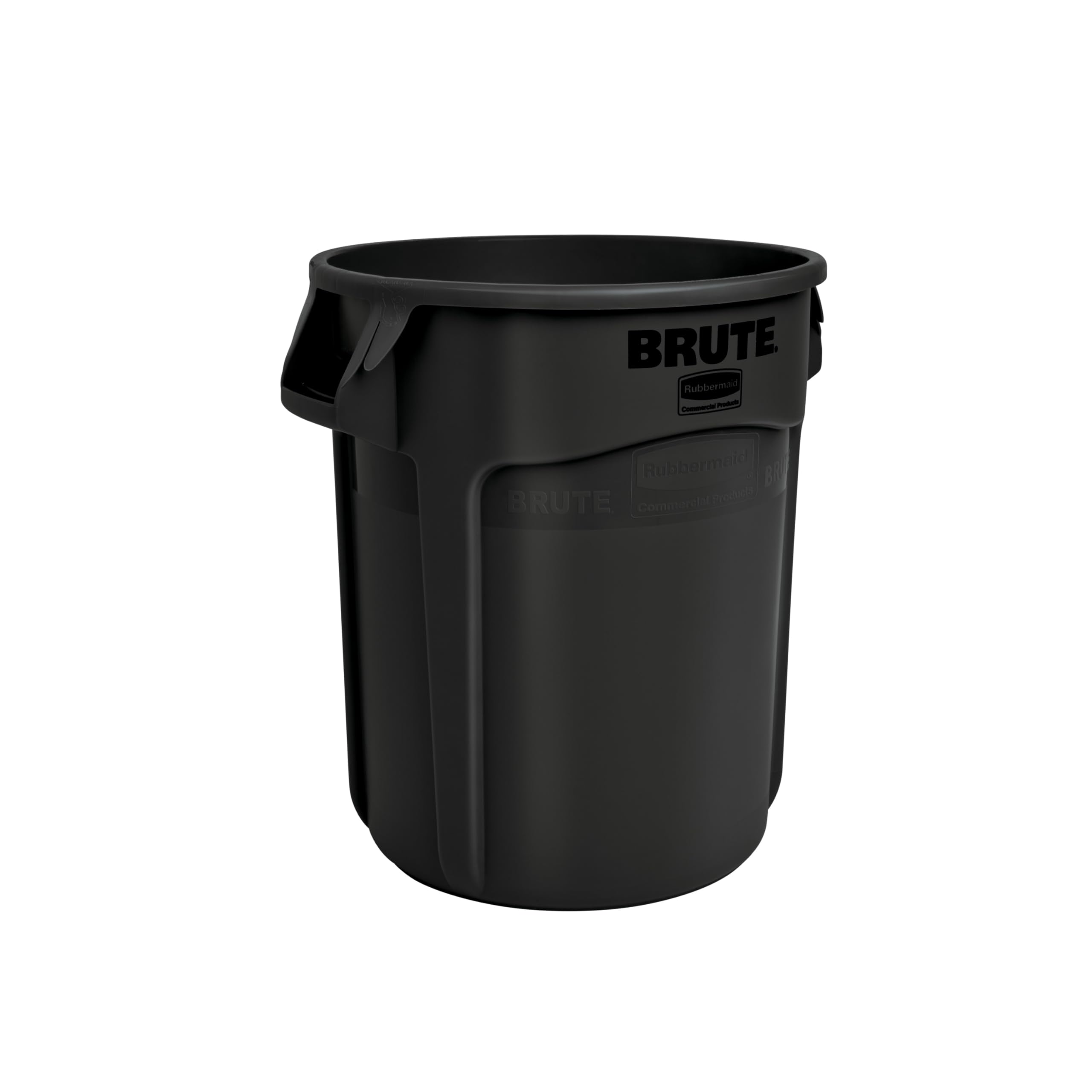 Photo 1 of ***used moissing parts***Rubbermaid Commercial Products BRUTE Heavy-Duty Round Trash Can with Venting Channels, 20-Gallon, Black, Waste Container for Landscapers/Construction Sites/Restaurants/Offices/Warehouses/Home/Driveway