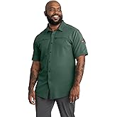 Red Kap Mens Snap Front Jersey Short Sleeve Work Shirt