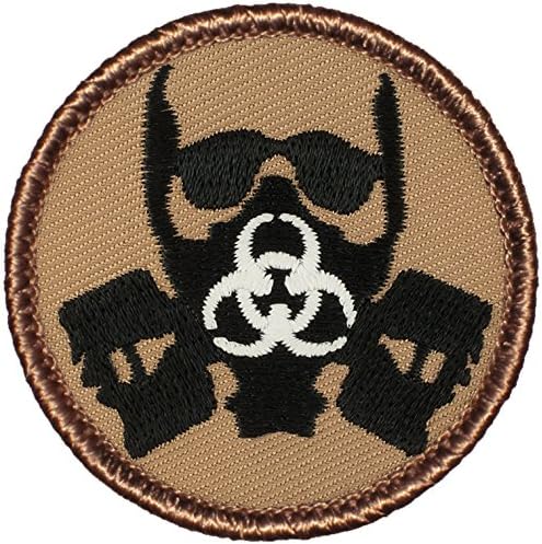 PATCHTOWN Glowing Contagion Patrol Patch - 2" Diameter Round Embroidered Patch