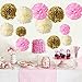 Bachelorette Party Decorations, Bachelorette Party Favors, Engagement Party Decorations - Party Decoration 17 Piece Kit by Gadeo Paper Flowers, Pom-Pom Lanterns, Banner, Variety of Colors, Multi Use