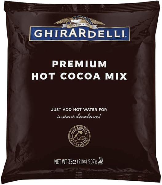 GHIRARDELLI CHOCOLATE PREMIUM INDULGENCE HOT COCOA MIX, 32 OUNCE PACKAGE