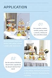 RAUVOLFIA 2 Pack of Plastic Round & Square Dessert