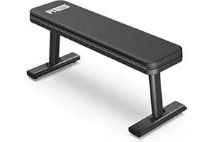 JOROTO Flat Weight Bench, 1450LBS Heavy Duty Workout Bench, Easy Assembly for Strength Training Bench Press with Wider Tubes and Anti-Slip Foot Pads, Basics Bench for Home Gym