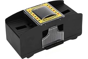Automatic Card Shuffler for 1-2 Decks of Playing Cards - Battery Powered Electric Card Mixer for Family & Friends Game Nights
