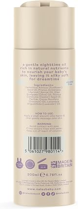 Nala's Baby Nighttime Oil 200ml – 99% Natural, Dermatologist Approved view 2