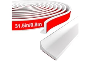 Nayotaa Collapsible Shower Threshold Water Dam, Self Adhesive Shower Water Guard, Silicone Water Dam Barrier For Kitchen Sink Area Edge Guard (White, 31.5In/0.8m)