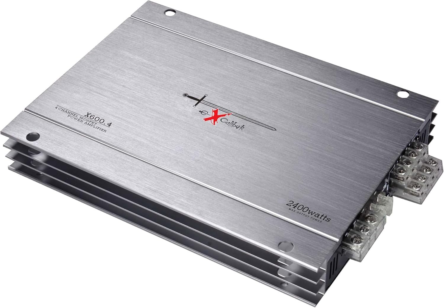 Excalibur X600.4 2400W Variable Crossover Stereo Amplifier 2 Ohm